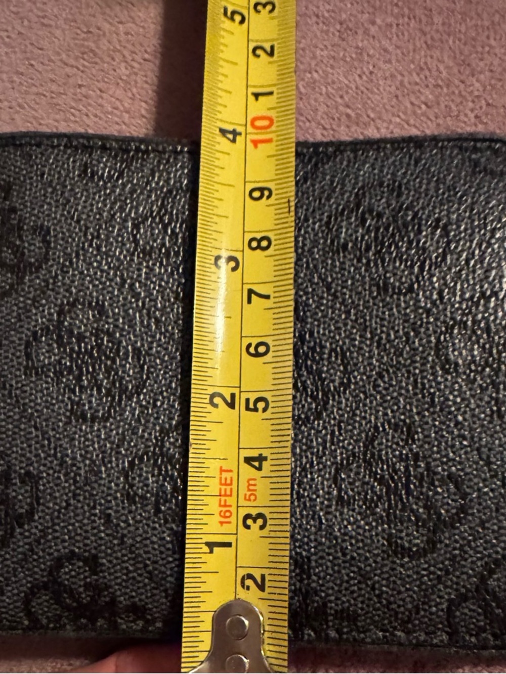 Guess Grey Textured Wallet with Subtle Monogram Pattern - Picture 14 of 14